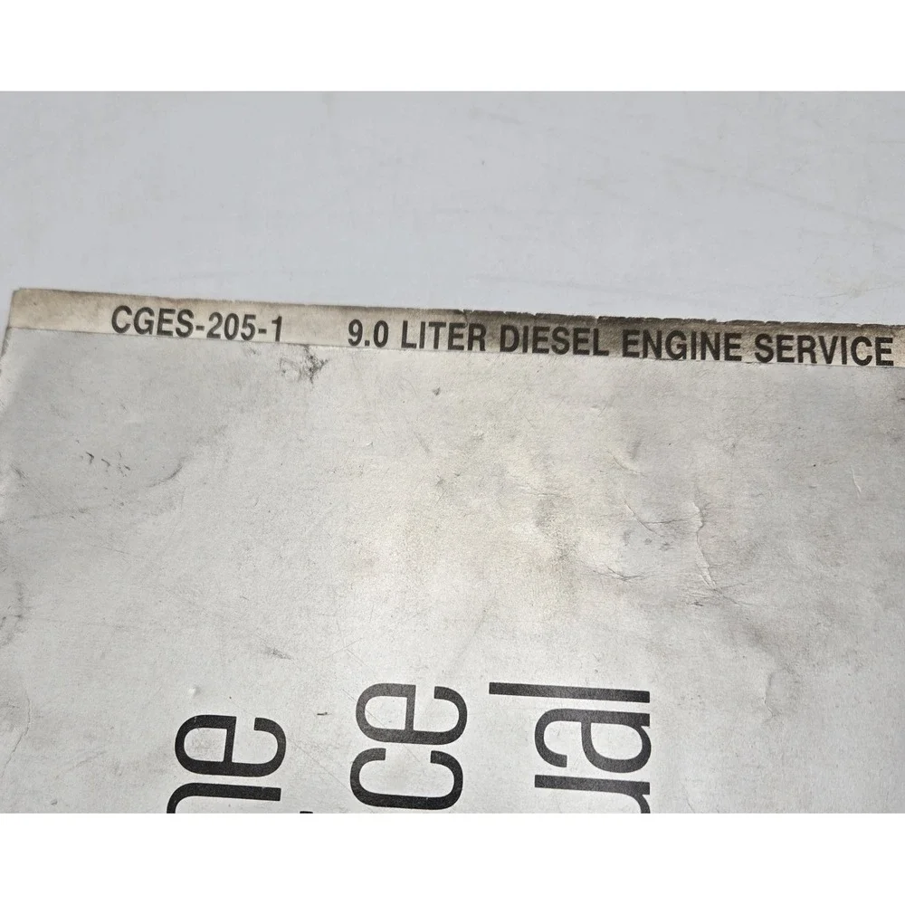 international Navistar 9.0L Diesel Engine Service Shop Repair Manual CGES-205-1